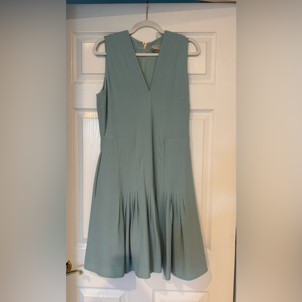Burberry silk acetate cobie drop waist dress sz 10 (UK12)